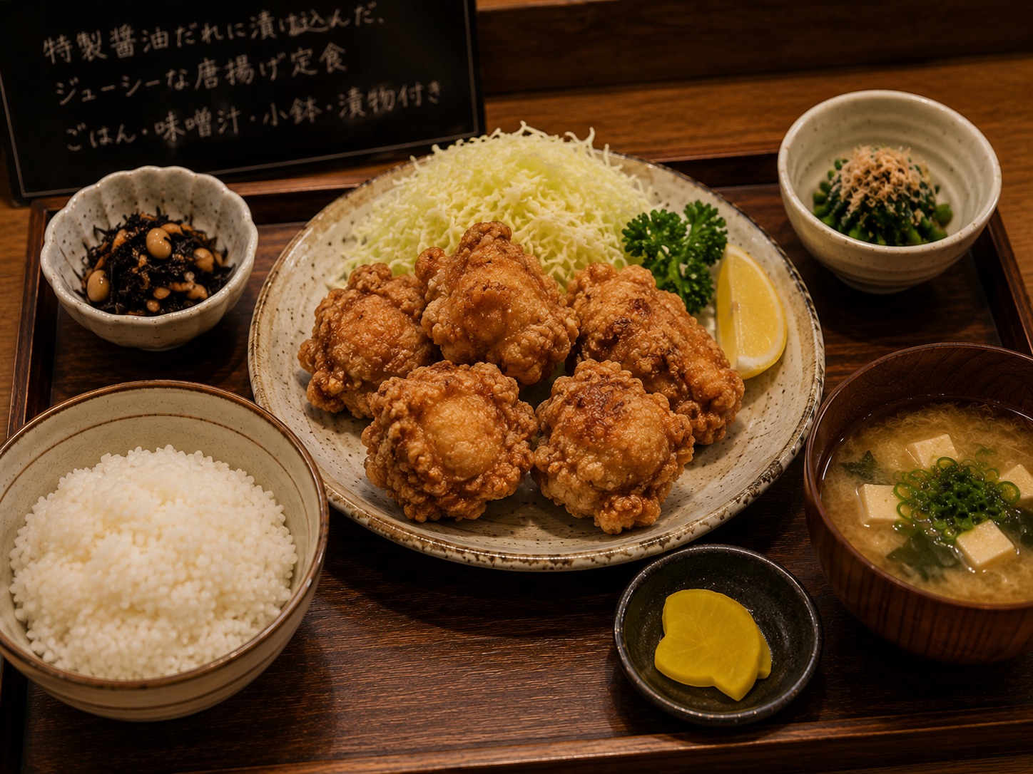 唐揚げ定食